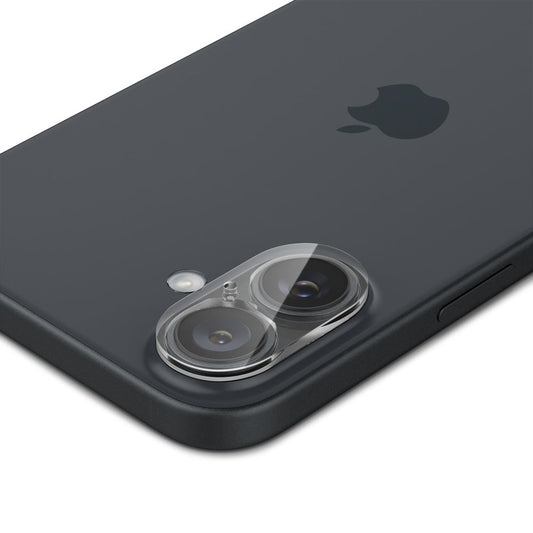 Zaščitna folija za zadnjo kamero Spigen GlastR Optik za Apple iPhone 16 Plus / 16, kaljeno steklo, komplet 2 kosa, prozorna AGL07923