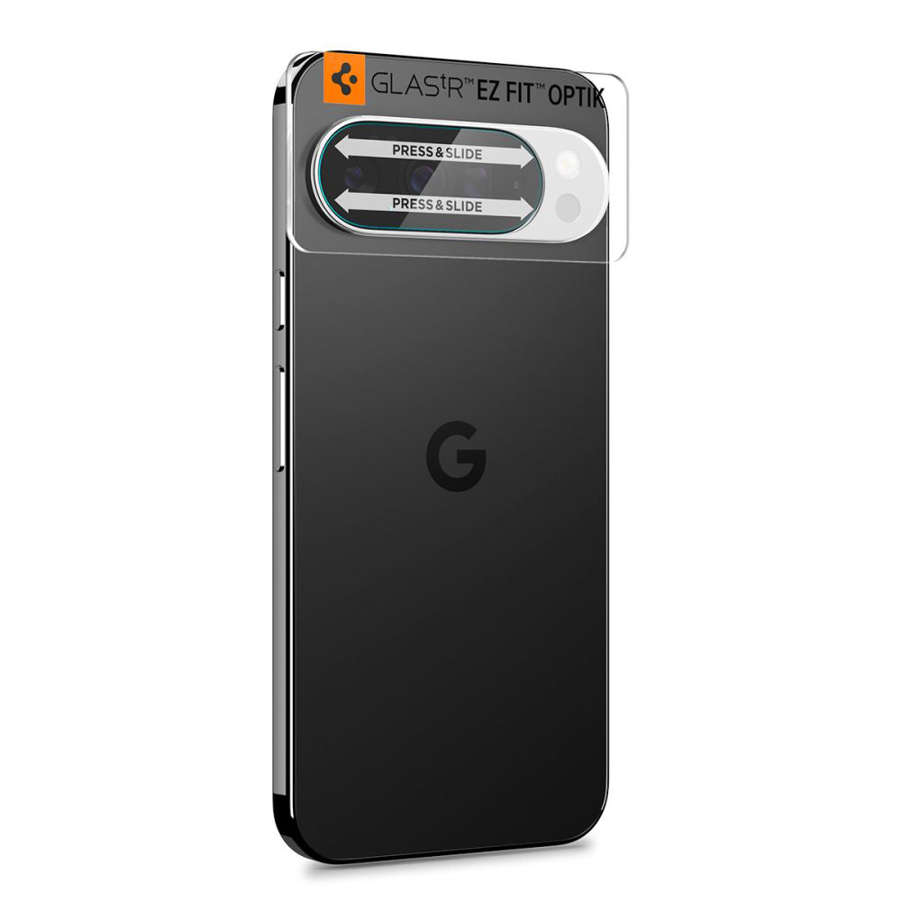 Zaščitna folija za zadnjo kamero Spigen GlastR Optik za Google Pixel 10 Pro, kaljeno steklo, komplet 2 kosa, prozorna AGL09662