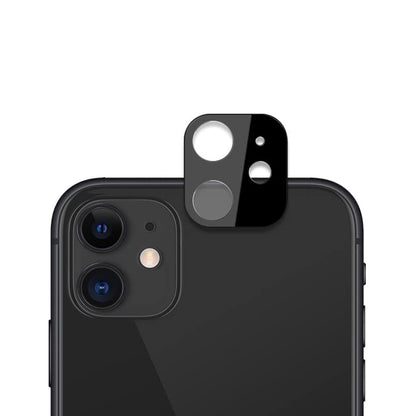 Zaščitna folija za zadnjo kamero Techsuit za Apple iPhone 12, kaljeno steklo, črna