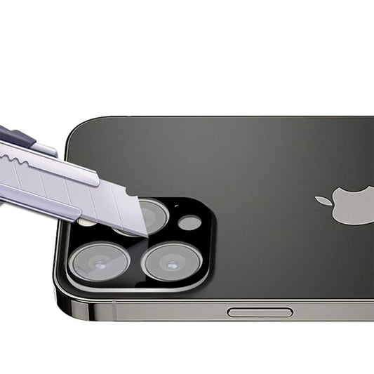 Zaščitna folija za zadnjo kamero Techsuit za Apple iPhone 13 Pro Max / 13 Pro, kaljeno steklo, črna