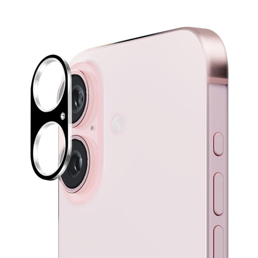 Zaščitna folija za zadnjo kamero Techsuit za Apple iPhone 16 Plus / 16, kaljeno steklo, črna