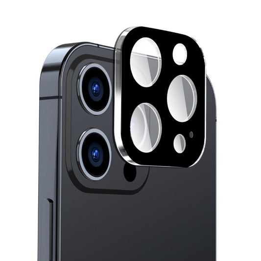 Zaščitna folija za zadnjo kamero Techsuit za Apple iPhone 16 Pro Max / 16 Pro, kaljeno steklo, črna