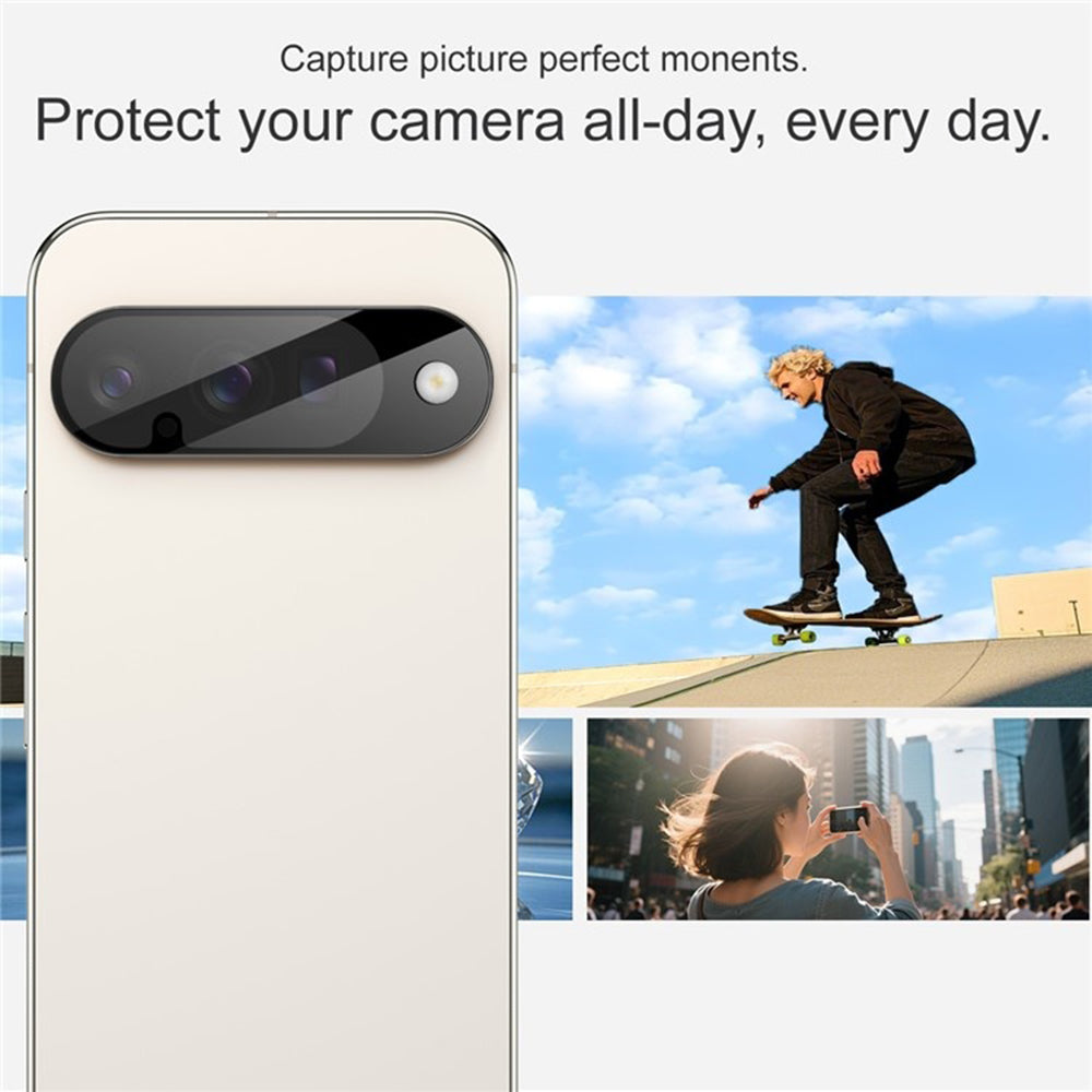 Zaščitna folija za zadnjo kamero Techsuit za Google Pixel 10, kaljeno steklo, črna