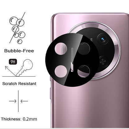 Zaščitna folija za zadnjo kamero Techsuit za Honor X9c / Magic7 Lite, kaljeno steklo, črna