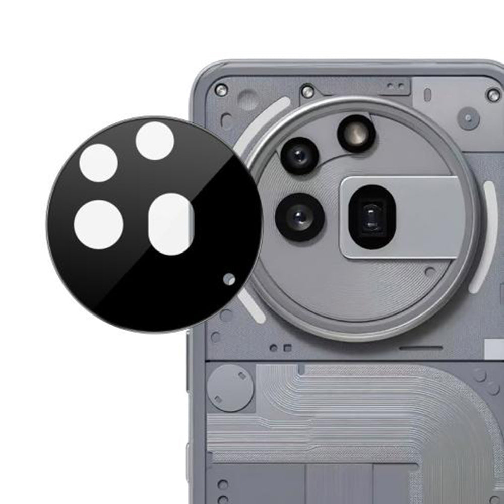 Zaščitna folija za zadnjo kamero Techsuit za Nothing Phone (3a) Pro, kaljeno steklo, črna