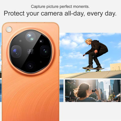 Zaščitna folija za zadnjo kamero Techsuit za Oppo Find X9 Ultra, kaljeno steklo, črna