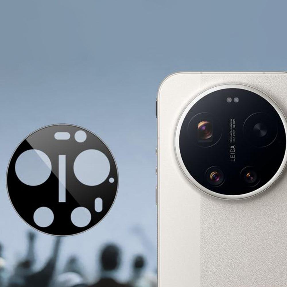 Zaščitna folija za zadnjo kamero Techsuit za Xiaomi 17 Ultra, Kaljeno steklo, Črna