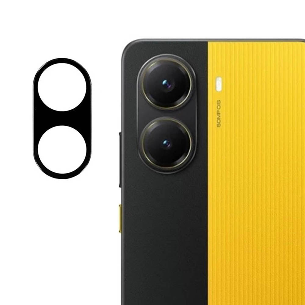 Zaščitna folija za zadnjo kamero Techsuit za Xiaomi Poco X7 Pro, kaljeno steklo, črna