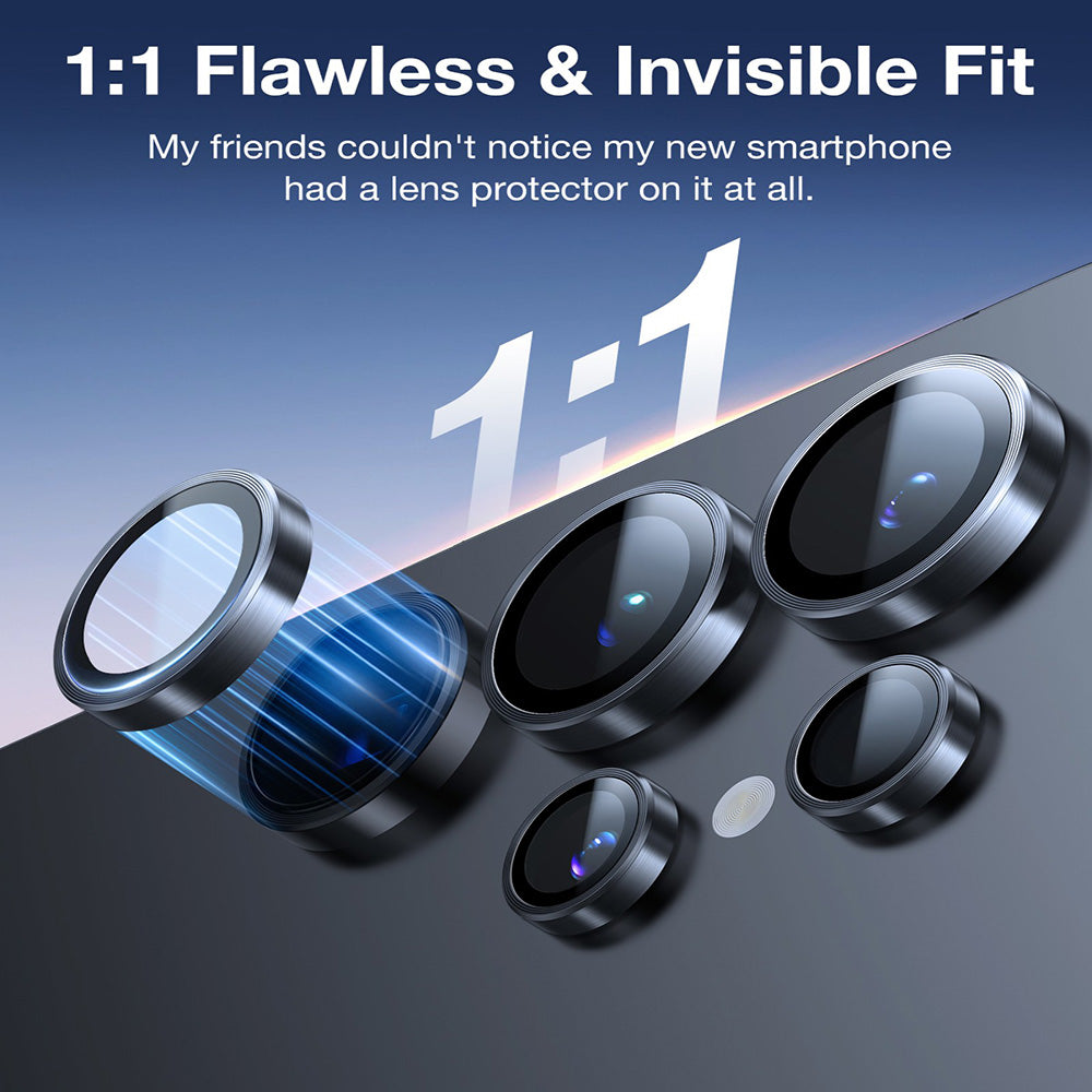 Torras Lensguard Rear Camera Protection Film for Samsung Galaxy S26 Ultra, Tempered Glass, Black