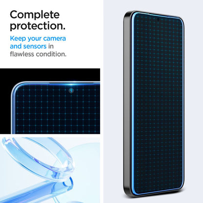 Zaščitna folija za zaslon Spigen GlastR EZ FIT za Samsung Galaxy S25+ S936 / S24+ S926, Kaljeno steklo, Polno lepljenje, Set 2 kosa AGL07432