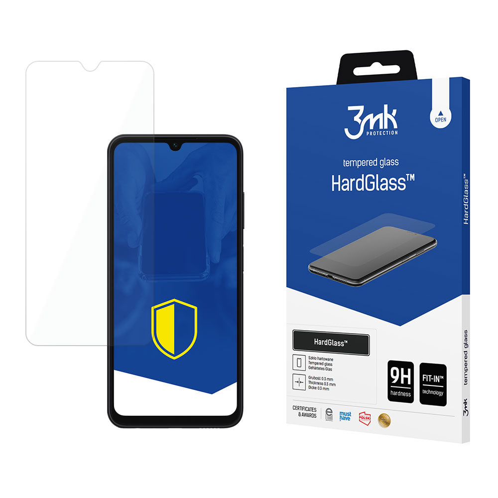Zaščitna folija za zaslon 3MK HardGlass za Samsung Galaxy A05s A057, varnostno steklo, polno lepilo