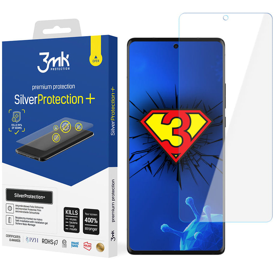 Zaščitna folija za zaslon 3MK Silver Protect+ za Motorola Edge 30 Ultra, Plastika