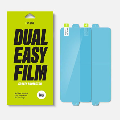 Zaščitna folija za notranji zaslon Ringke Dual Easy za Samsung Galaxy Z Flip6 F741, Plastika, Set 2 kosa