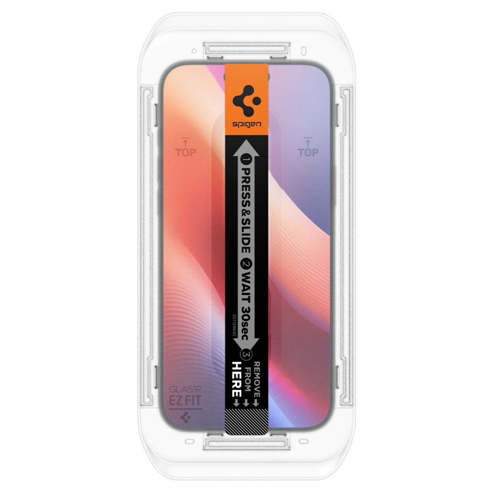 Zaščitna folija za zaslon Privacy Spigen GlastR EZ FIT za Apple iPhone 17 Pro / 17 / 16 Pro, Kaljeno steklo, Polno lepljenje, Komplet 2 kosa AGL07929
