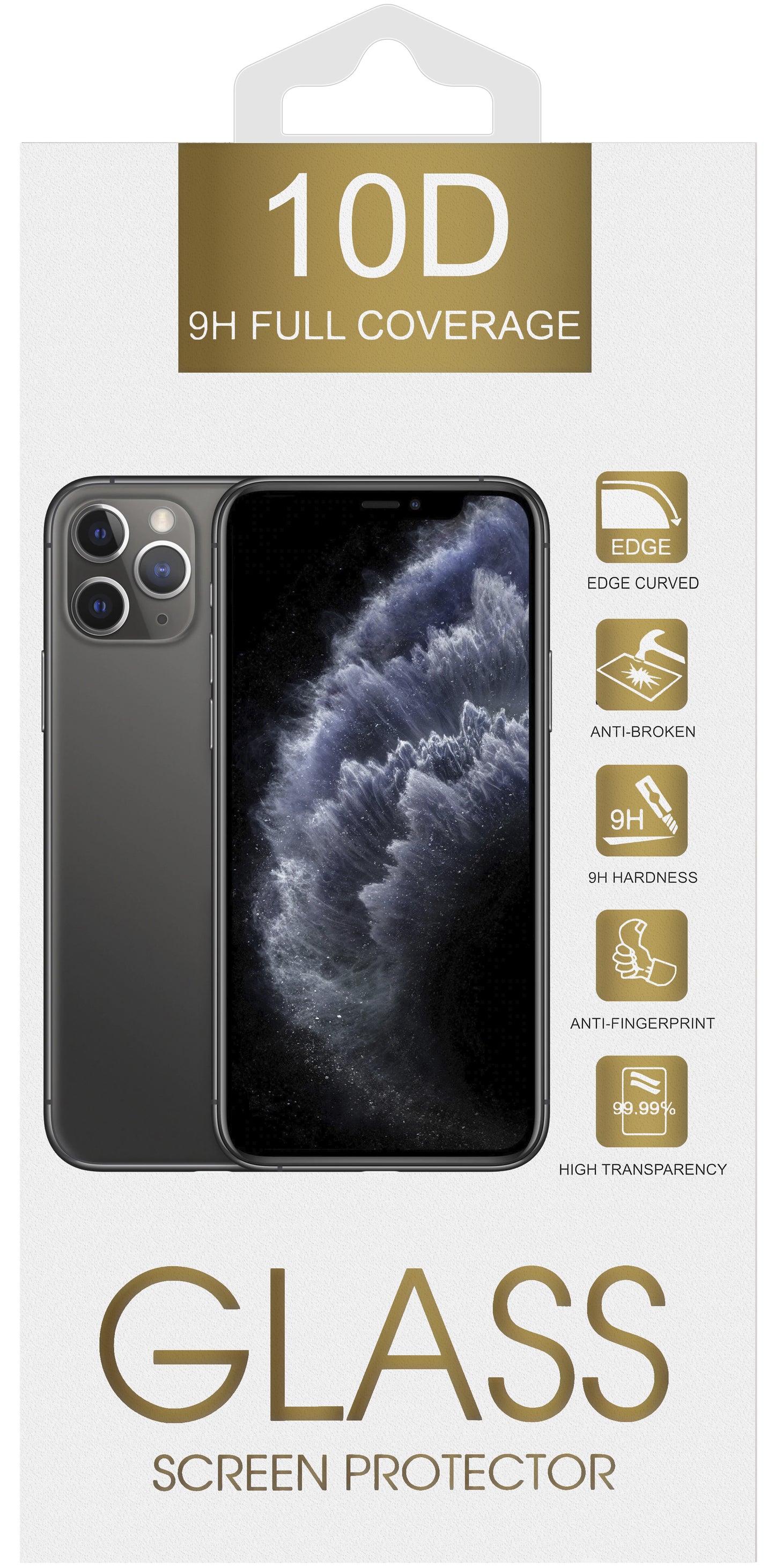 OEM zaščitna folija za zaslon za Samsung Galaxy A26 A266 / A16 5G A166 / A16 4G A165 / M16 M166, kaljeno steklo, polno lepilo, 10D, črna