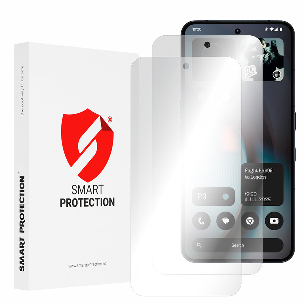 Zaščitna folija za zaslon Smart Protection Premium Classic za Nothing Phone (3), plastika, komplet 2 kosa