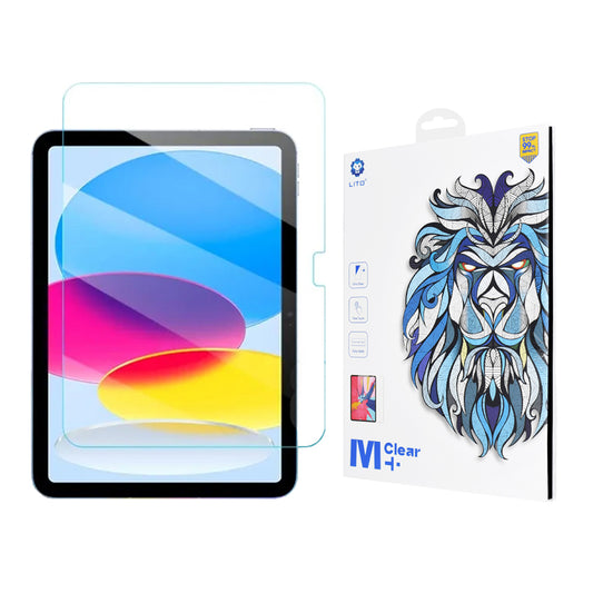 Zaščitna folija za zaslon Clear Lito Classic za Apple iPad (2025) / (2022), kaljeno steklo, polno lepilo, 2.5D