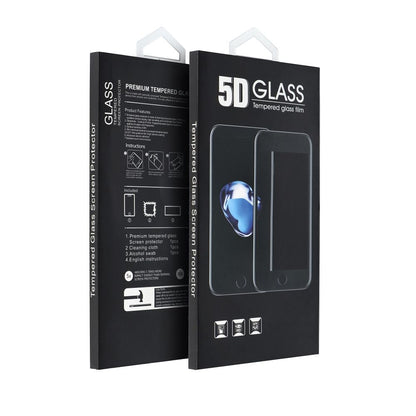 Zaščitna folija OEM za zaslon Apple iPhone 17 Air, Kaljeno steklo, Polno lepilo, 5D, Črna