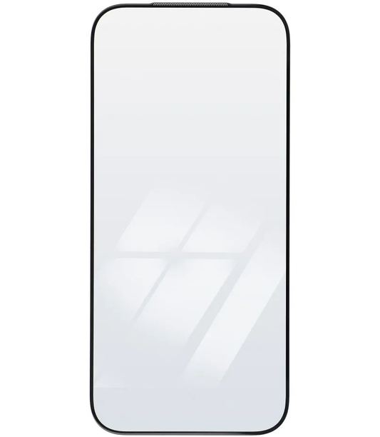 OEM Ultra Strong 45KG Screen Protector for Apple iPhone 15 Pro, Tempered Glass, Full Glue, 2.5D, Black