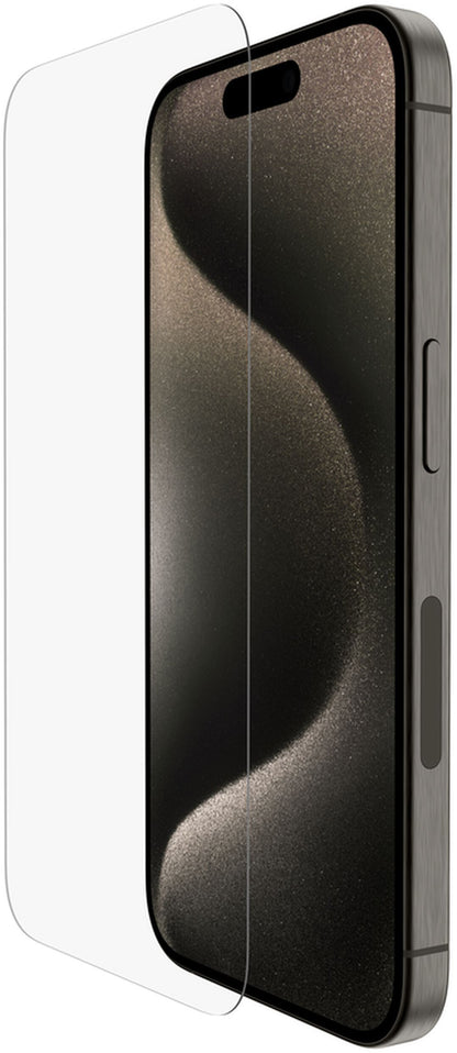 Zaščitna folija zaslona Belkin ScreenForce TemperedGlass za Apple iPhone 15 Pro, kaljeno steklo, polno lepilo OVA137zz
