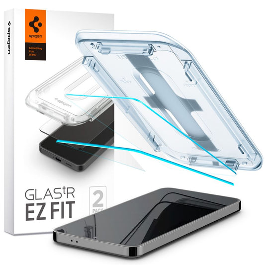 Zaščitna folija za zaslon Spigen GlastR EZ FIT za Samsung Galaxy S25+ S936 / S24+ S926, Kaljeno steklo, Polno lepljenje, Set 2 kosa AGL07432