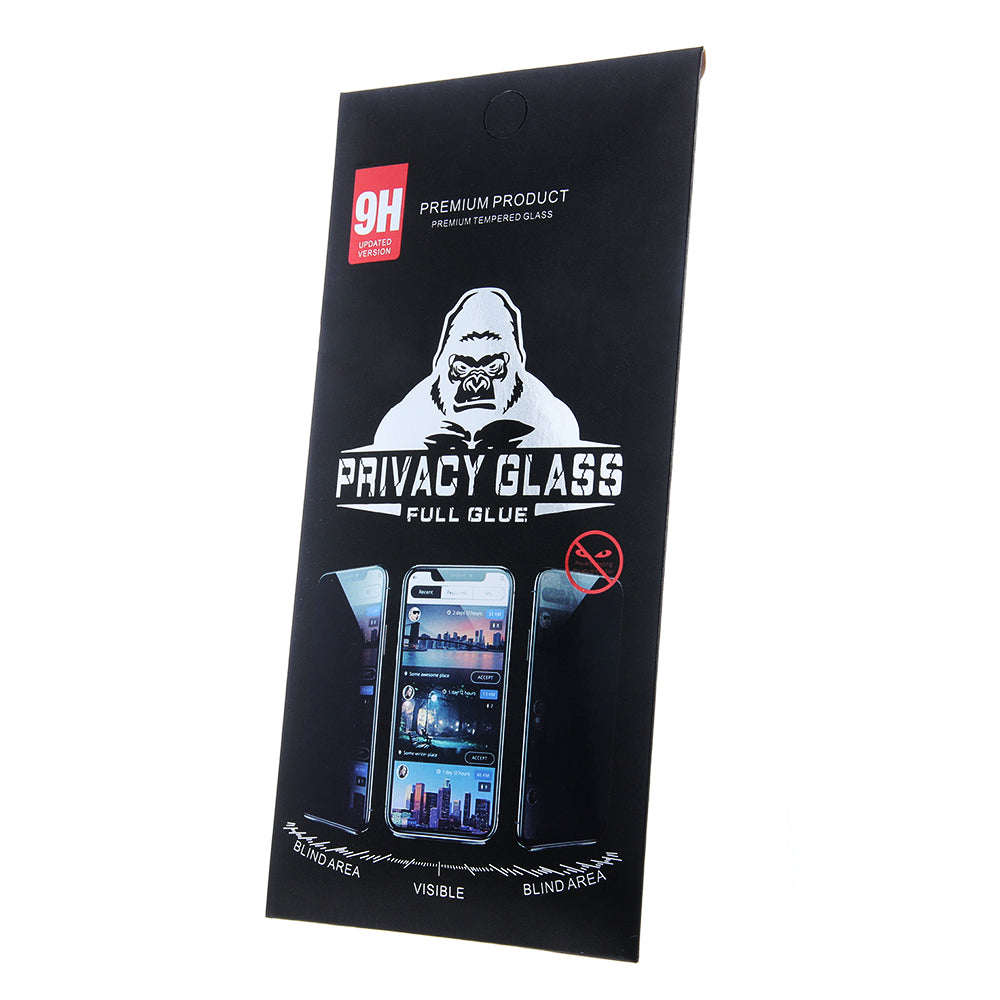 Zaščitna folija zaslona Privacy OEM za Xiaomi Redmi Note 13 Pro 5G, kaljeno steklo, polno lepilo