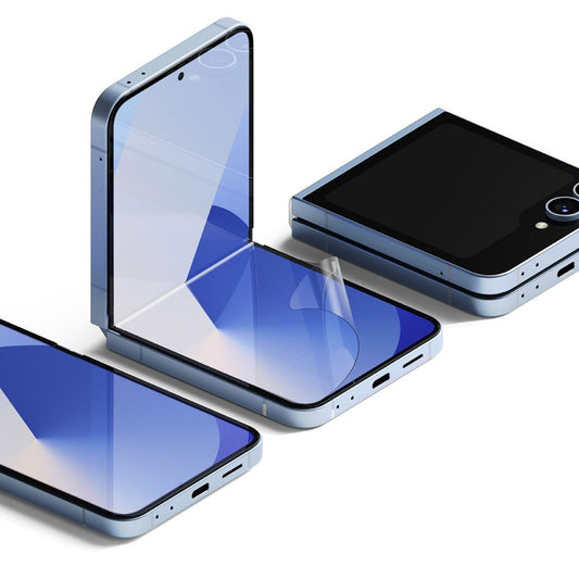 Zaščitna folija za notranji zaslon Ringke Dual Easy za Samsung Galaxy Z Flip6 F741, Plastika, Set 2 kosa