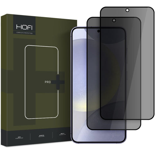 Zaščitna folija zaslona Privacy HOFI Glass PRO+ za Samsung Galaxy S25 S931, varnostno steklo, polno lepilo, komplet 2 kosa
