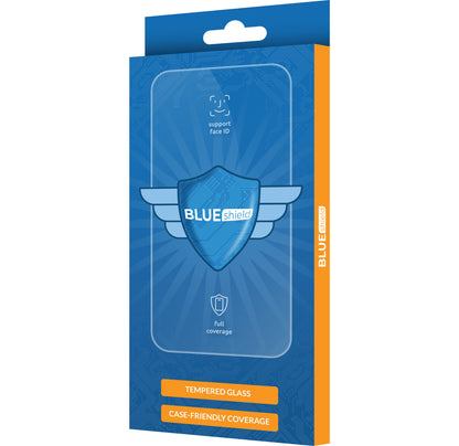 Zaščitna folija za zaslon Blue Shield za Xiaomi 14T Pro / 14T, Kaljeno steklo, Polno lepljiva, Prijazna do ohišja, Črna