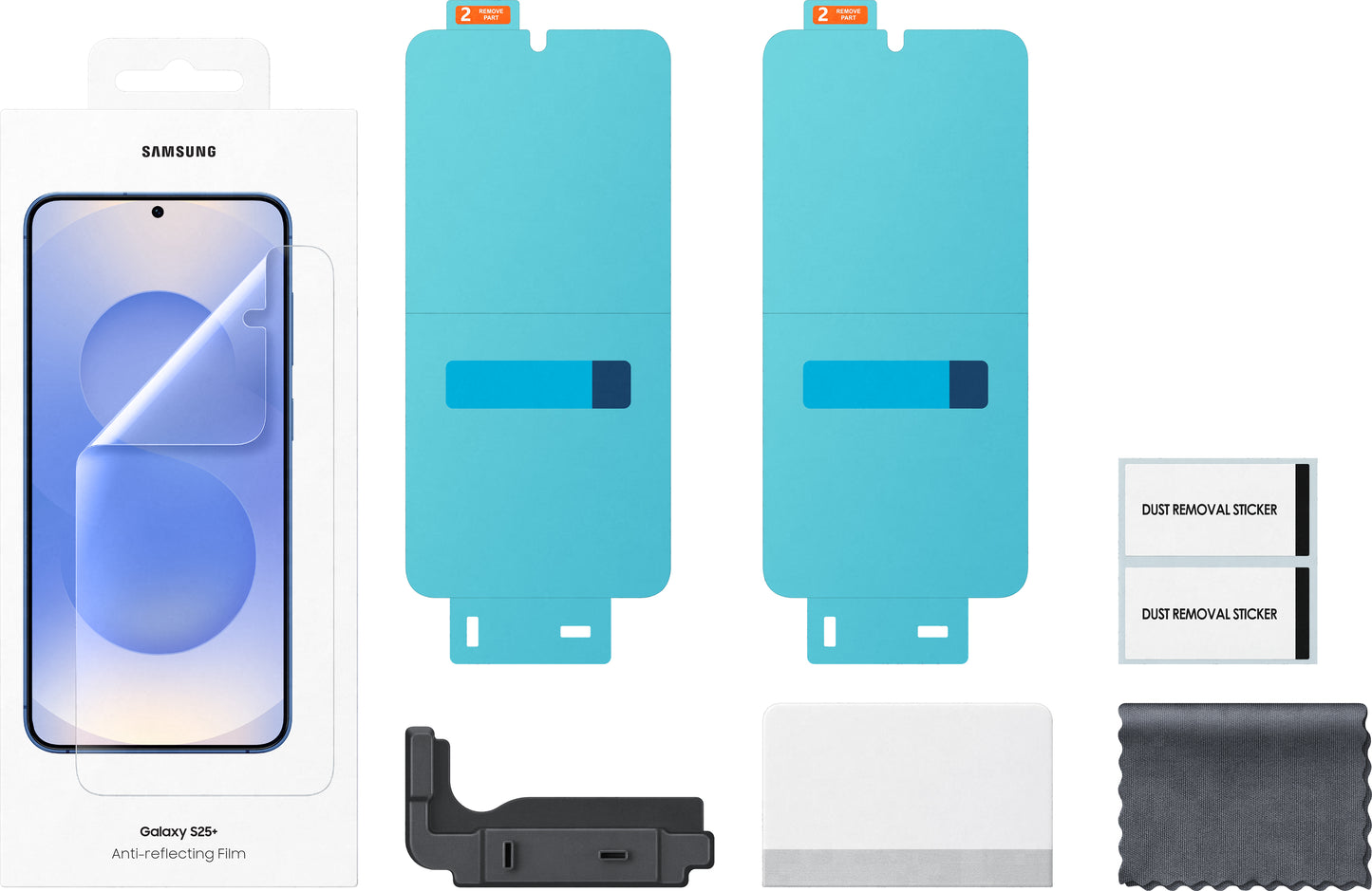 Zaščitna folija proti bleščanju za Samsung Galaxy S25+ S936, Plastika, Komplet 2 kosa EF-US936CTEGWW