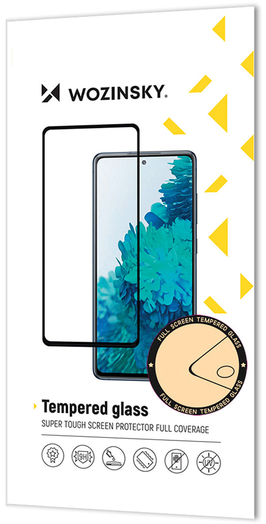 Zaščitna folija zaslona WZK za Samsung Galaxy S25 S931, kaljeno steklo, polno lepilo, črna