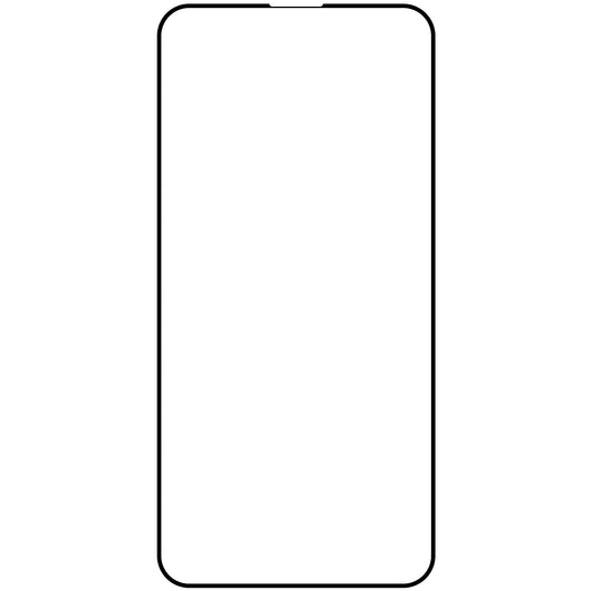Zaščitna folija zaslona OEM za Apple iPhone 15 Pro, kaljeno steklo, polno lepilo, komplet 10 kosov, 9D, črna