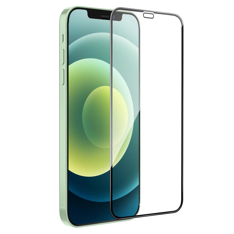 Zaščitna folija za zaslon HOCO G16 za Apple iPhone 12 Pro Max, Kaljeno steklo, Polno lepilo, 5D, Črna