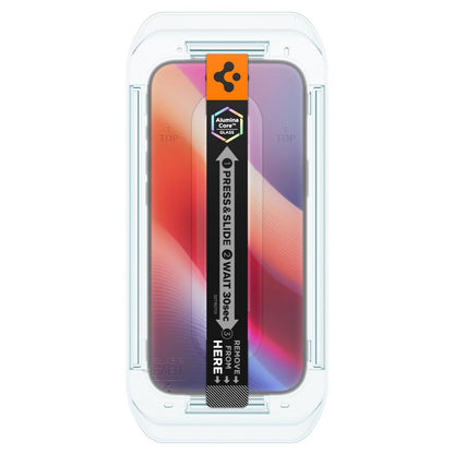 Zaščitna folija za zaslon Privacy Spigen GlastR EZ FIT za Apple iPhone 17 Air, Kaljeno steklo, Polno lepilo, Komplet 2 kosa