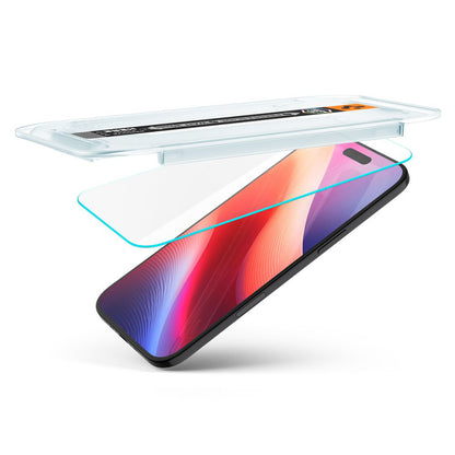 Zaščitna folija za zaslon Spigen GlastR EZ FIT za Apple iPhone 17 Air, Kaljeno steklo, Polno lepilo, Komplet 2 kosa