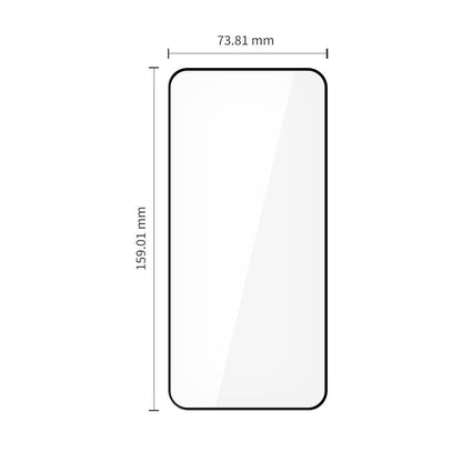 Zaščitna folija za zaslon Tech-Protect FIT+ za Xiaomi Redmi Note 15 Pro 5G, Kaljeno steklo, Polno lepljenje, Komplet 2 kosa, 2.5D, Črna