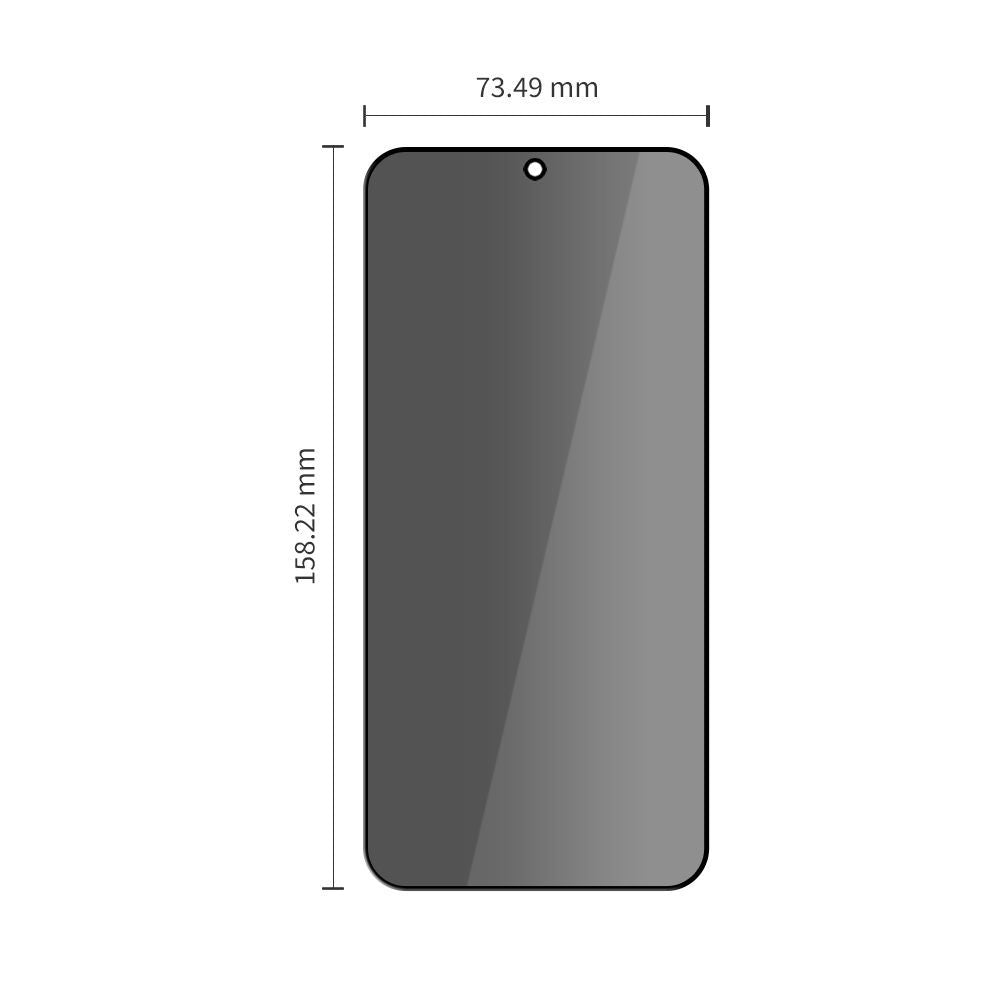 Zaščitna folija zaslona Privacy Tech-Protect Spy+ za Samsung Galaxy A57 5G / A37 5G / S25 FE, kaljeno steklo, polno lepilo, komplet 2 kosa
