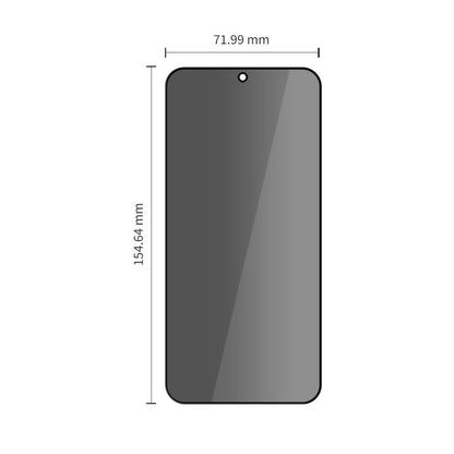 Zaščitna folija za zaslon Privacy Tech-Protect Spy+ za Samsung Galaxy S26 Plus S947, Kaljeno steklo, Polno lepljenje, Komplet 2 kosa