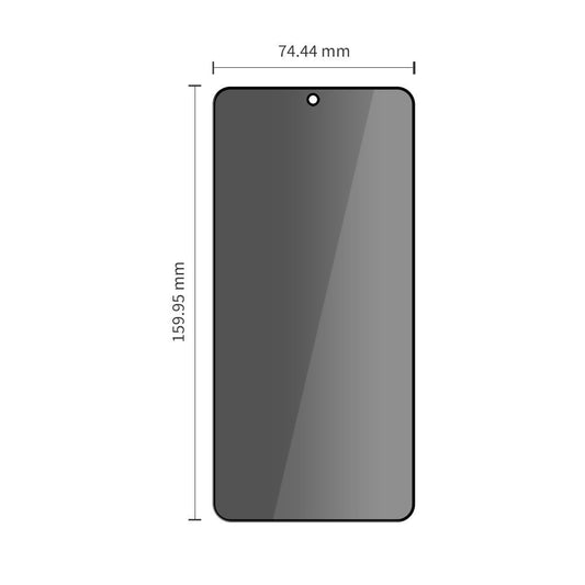 Zaščitna folija za zaslon Privacy Tech-Protect Spy+ za Samsung Galaxy S26 Ultra S948, Kaljeno steklo, Polno lepilo, Komplet 2 kosa