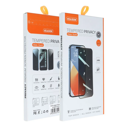 Zaščitna folija zaslona Privacy Veason za Apple iPhone 17 Pro Max, kaljeno steklo, polno lepilo, 6D