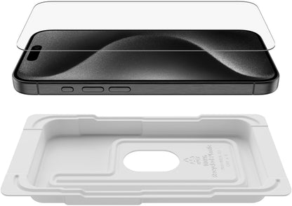 Zaščitna folija zaslona Belkin ScreenForce TemperedGlass za Apple iPhone 15 Pro, kaljeno steklo, polno lepilo OVA137zz