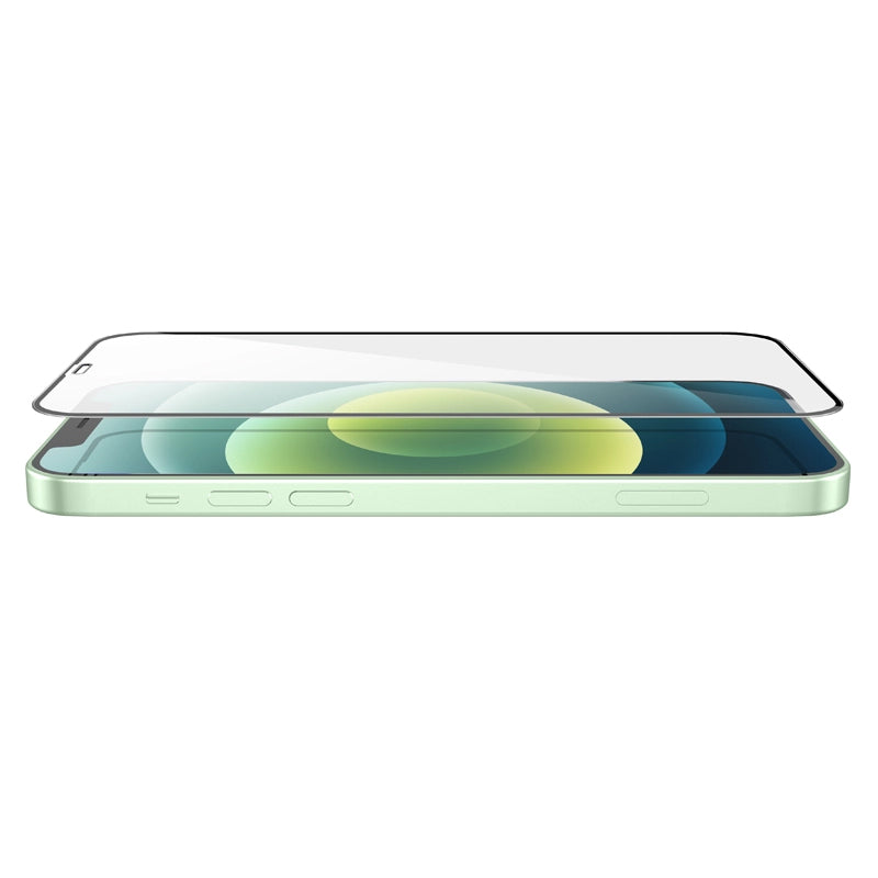 Zaščitna folija za zaslon HOCO G16 za Apple iPhone 12 Pro Max, Kaljeno steklo, Polno lepilo, 5D, Črna