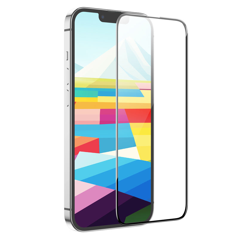 Zaščitna folija za zaslon HOCO G16 za Apple iPhone 16 / 15, Kaljeno steklo, Polno lepljenje, 5D, Črna
