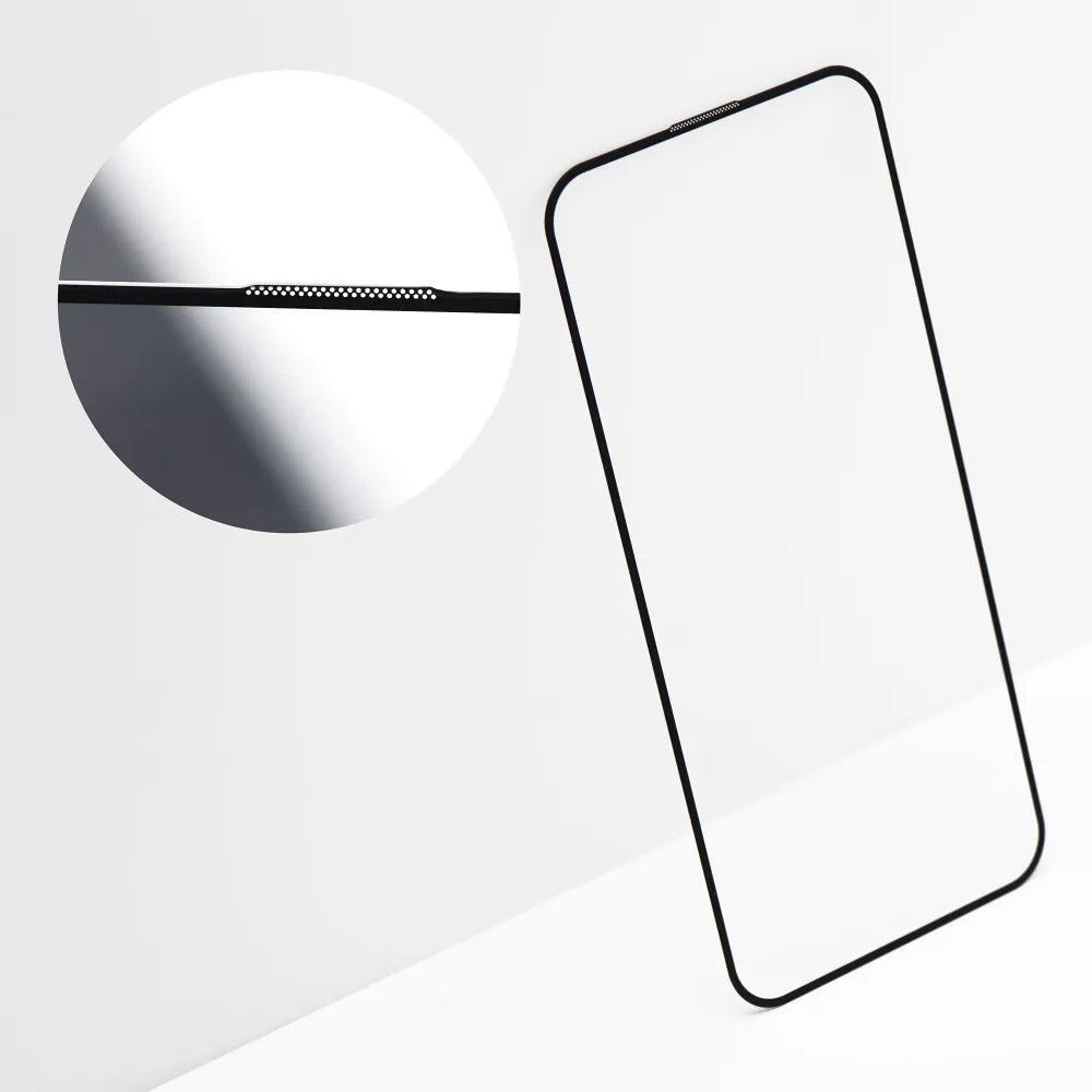 Zaščitna folija za zaslon OEM OG Premium za Apple iPhone 17 Pro, Kaljeno steklo, Polno lepljiva, Črna