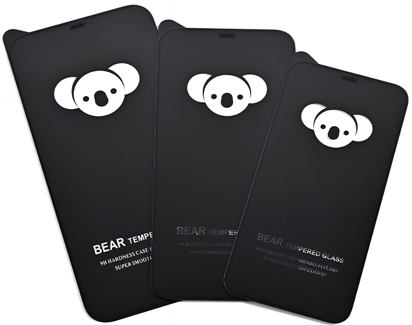 Zaščitna folija za zaslon Bear HD za Apple iPhone 17 Air, kaljeno steklo, polno lepilo, črna