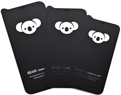 Zaščitna folija za zaslon Bear HD za Apple iPhone 17 Air, kaljeno steklo, polno lepilo, črna