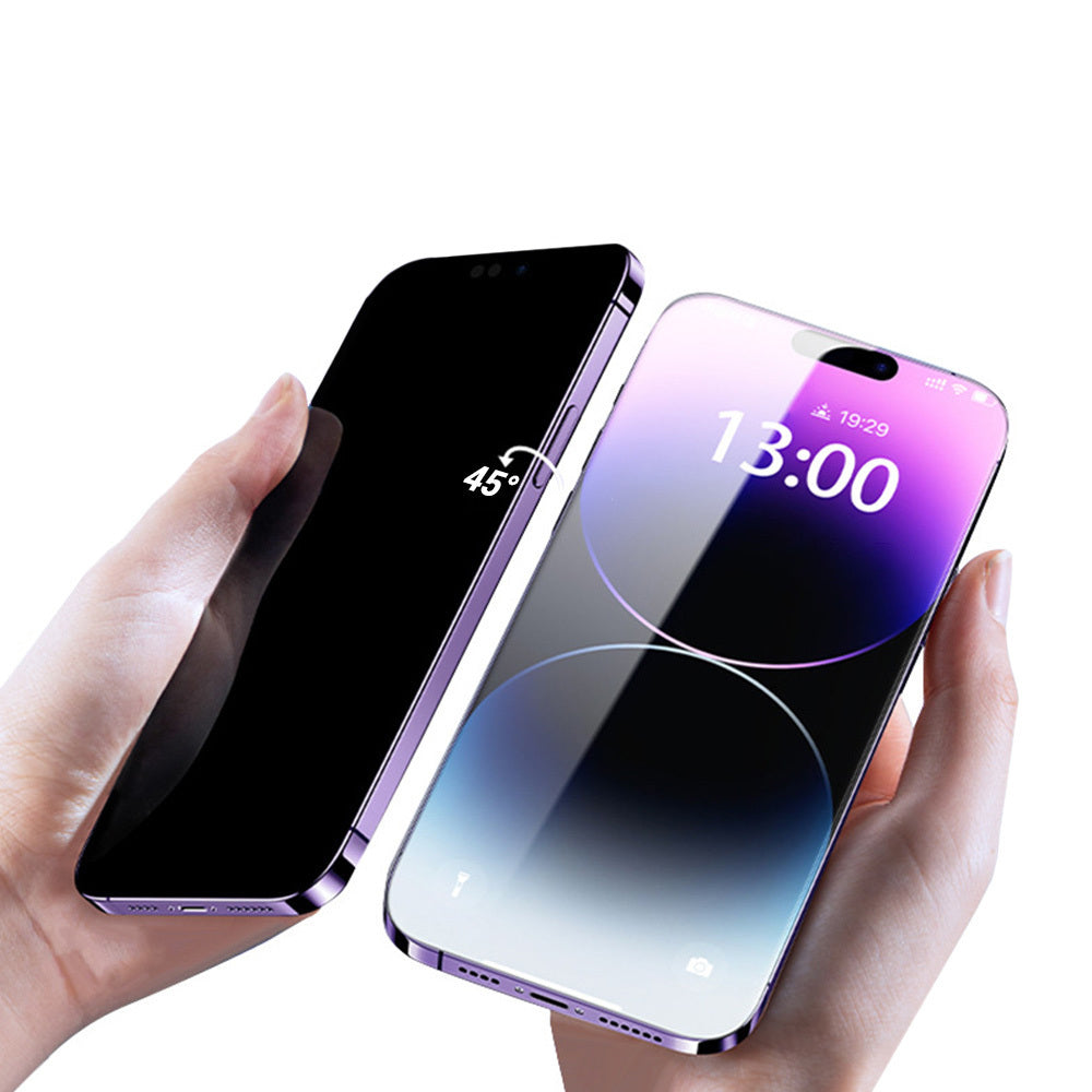 Zaščitna folija zaslona Privacy OEM za Apple iPhone 17, kaljeno steklo, polno lepilo
