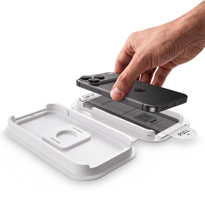 Zaščitna folija za zaslon Tech-Protect OneTouch za Apple iPhone 18 Pro / 17 Pro, kaljeno steklo, polno lepilo, komplet 2 kosa, prozorna