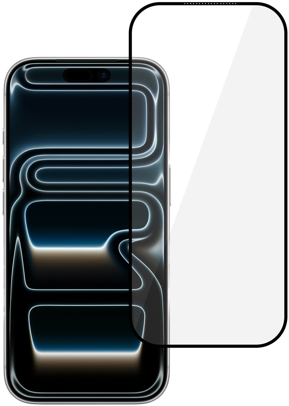 Zaščitna folija za zaslon Tel Protect 10X HD DLC Diamond Coating za Apple iPhone 18 Pro / 17 Pro, kaljeno steklo, lepilo po celotni površini, črna