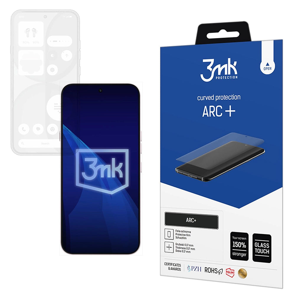 Zaščitna folija zaslona 3MK ARC+ za Nothing Phone (4a), plastika